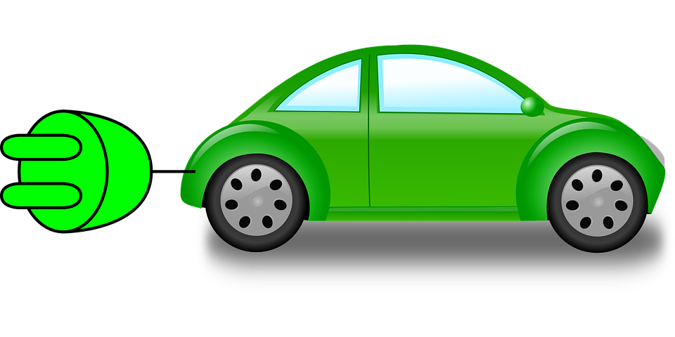 zelené auto nabíjanie